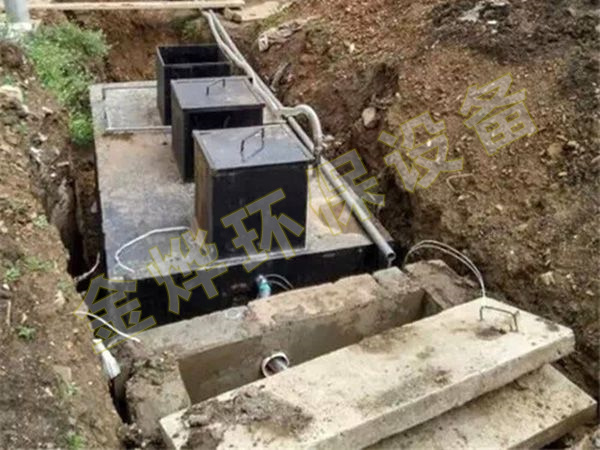 地埋式一體化污水處理設(shè)備現(xiàn)場(chǎng)